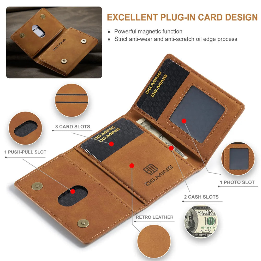 2 in 1 Detachable Magnetic Wallet Cover (iPhone)