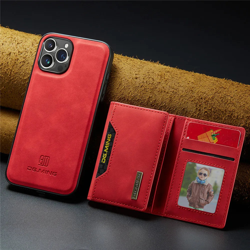 2 in 1 Detachable Magnetic Wallet Cover (iPhone)