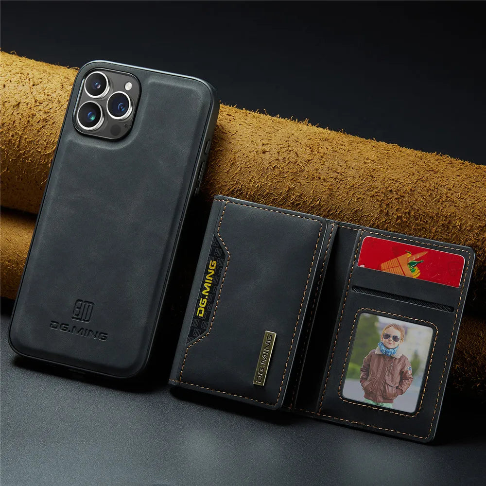 2 in 1 Detachable Magnetic Wallet Cover (iPhone)