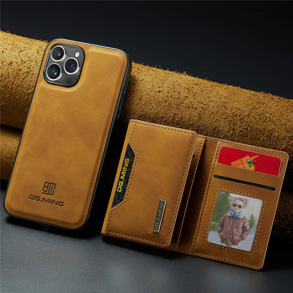 2 in 1 Detachable Magnetic Wallet Cover (iPhone)