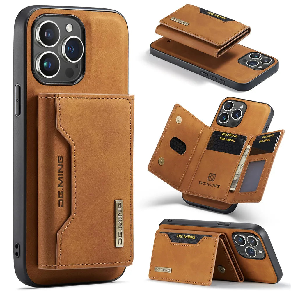 2 in 1 Detachable Magnetic Wallet Cover (iPhone)